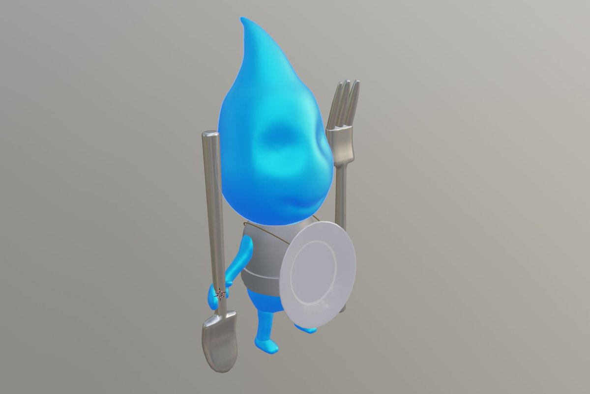 Today's model: #plated for #sculptember, using #Blender3d