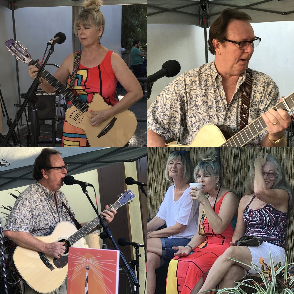 FlHistoricCoast's tweet photo. Keeping #LiveMusic in the family: Marianne Lerbs took the stage on #AvilesStreet at the #SingOutLoudFestival followed by her equally talented husband Jim Carrack. Now it's Marianne's turn to sit back and watch!  😁 https://t.co/mu89JmeC3t