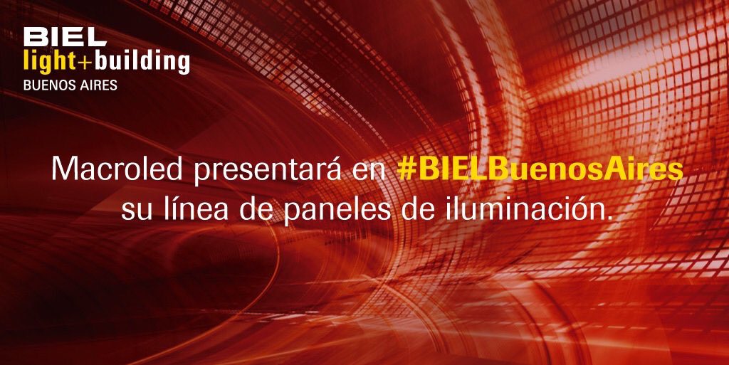 BIELBuenosAires's tweet photo. #Macroled es uno de nuestros #ReferentesBIEL y presentará su línea de paneles de iluminación. ¡Conocelos en exclusiva en #BIELBuenosAires! Stand 2B-10. 😯
Acreditate en nuestra web AHORA: https://t.co/zDbyWDA1Zz 🙋♀ https://t.co/svSmsgeDIh