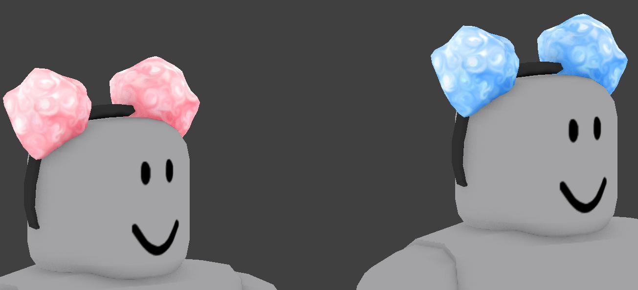 Erythia On Twitter Cloud Pom Pom Headband Comes In A Delicate Pink And A Comfy Blue Roblox Robloxugc - amazoncom clip roblox adventures meganplays roblox
