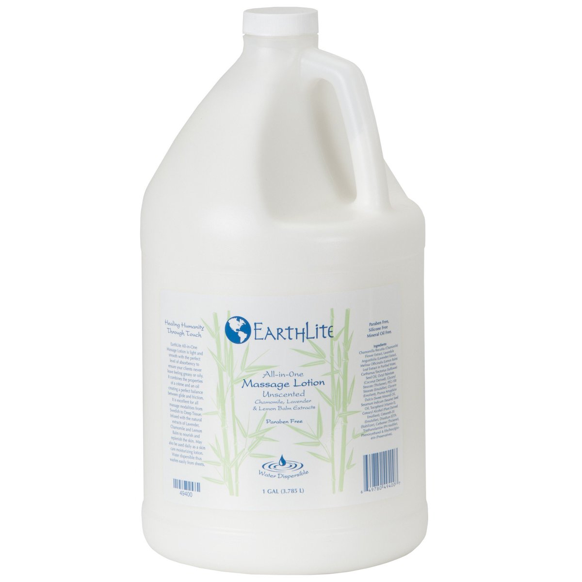 It's new! Earthlite All-in-One massage lotion. Natural extracts of Lavender, Chamomile and Lemon Balm nourishes &amp; replenishes the skin. You're going to love it. Great for all types of massage. Washes clean.  8oz and 1 gallon size, from $9.95  #massageLotion #Earthlite