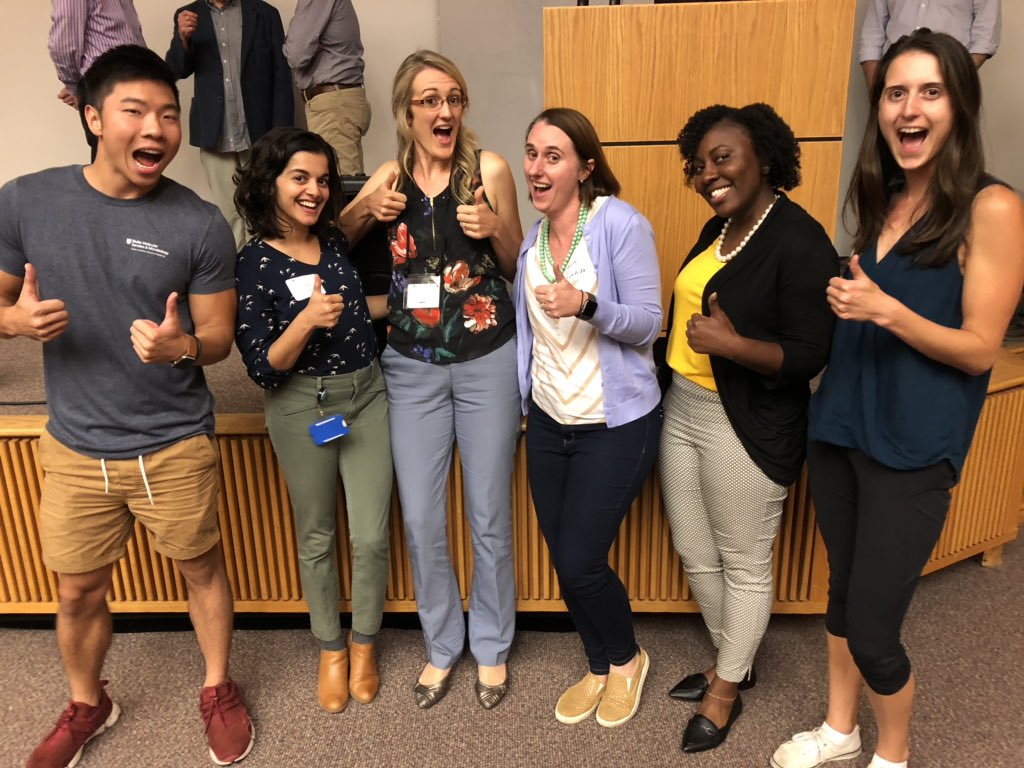 SalliePermar's tweet photo. Even though we are not at the beach, we give the science a “thumbs up” at the @DukeMGM retreat! #CMV featured in the keynote! #Permarlab @TheDHVI @Duke_Childrens https://t.co/xQpUG2kOUL