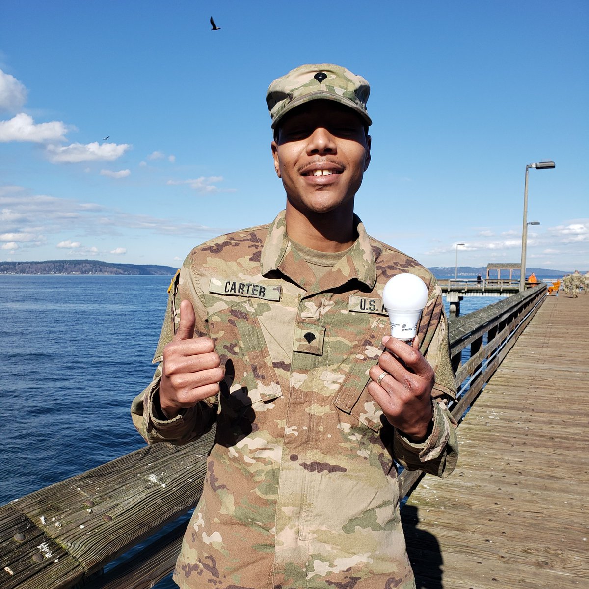 MyTPU's tweet photo. Energy savings ideas from pier to peer!
.
Now through Oct., we're partnering with the Tacoma @Lowes to offer instant rebates on LED lighting. Thanks to Carter for his service and for the extra hand on the Les Davis Pier. #WeveGotARebateForThat #TeamTPU #MyTPU https://t.co/E5scYDT0We