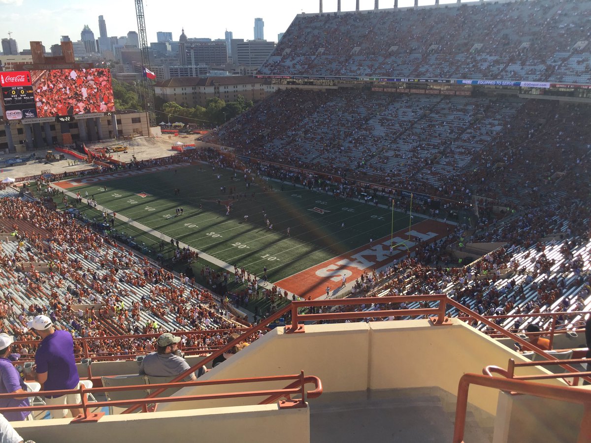kbferg's tweet image. Petty is all I can say for this bush league team putting families up here.  I’m expecting the roughly 3000 tickets we give them next year will be singles scattered throughout the entire upper deck.  #LSUvsTEX #LSUvsTexas #payback