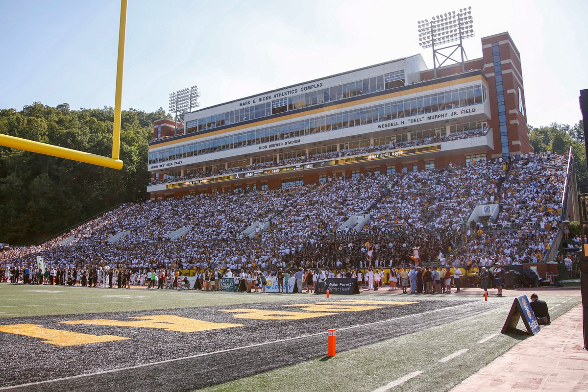 appstatesports's tweet photo. Thank you to the 29,182 fans in attendance today! 🏈🏔️ #MakeAnImpact https://t.co/Q54vmlKtVH