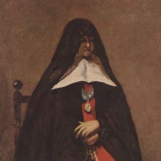 KeightMacLean's tweet photo. I just really identify with this painting of a sad nun. https://t.co/KCpoPcok1Z