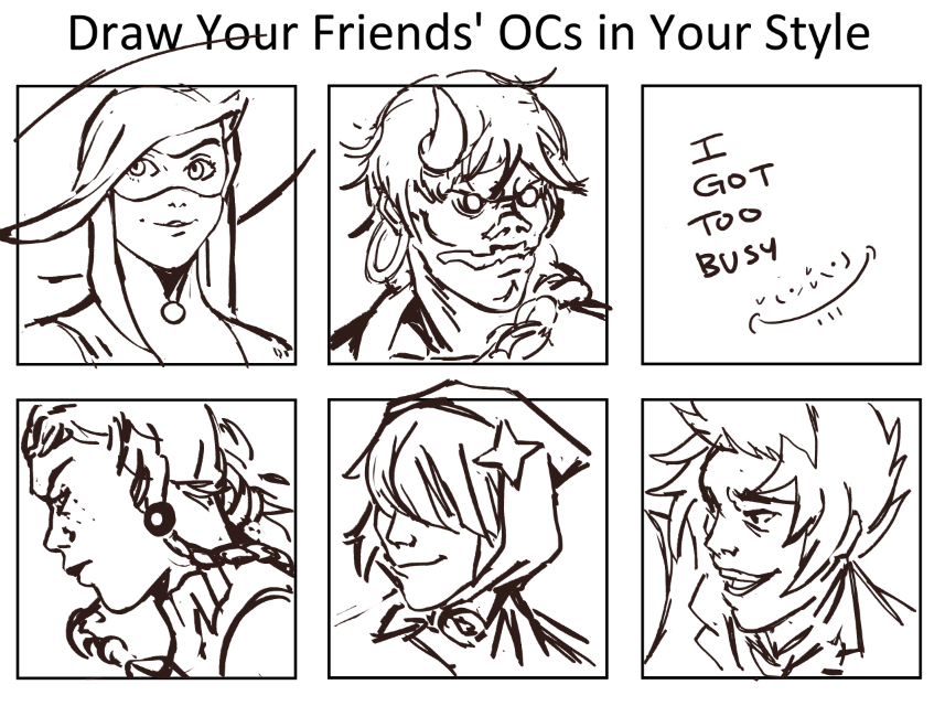 i drew some mutuals ocs a while back but never got too far i always got too busy

forgive me 