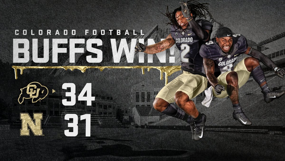 CUBuffsFootball's tweet image. Final from Boulder 😆

#BUFFSWIN