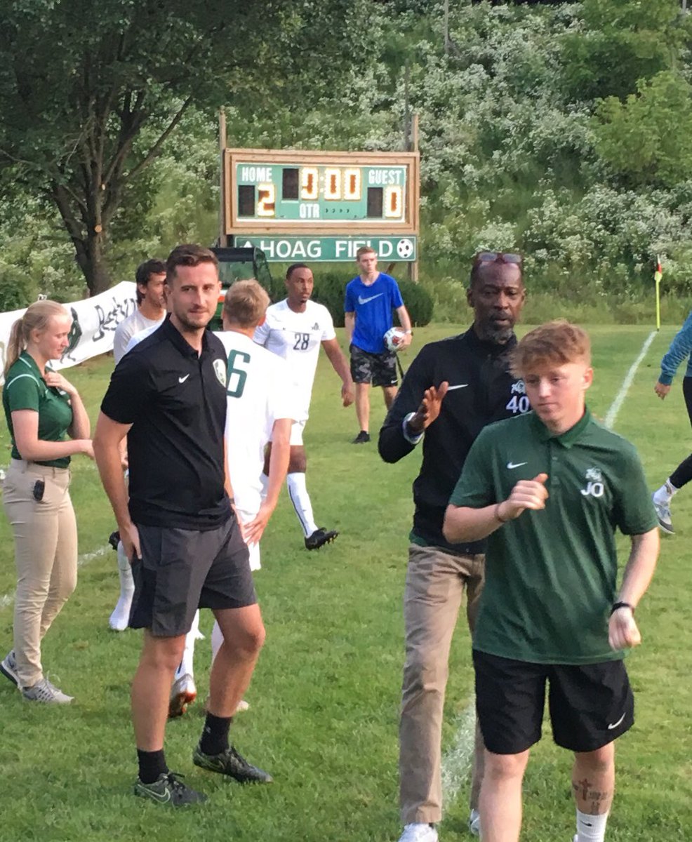 Been 16 years since this guys been on the correct side of the scoreboard at Hoag Field and his first win as the leader of the <a href="/BCMS_16/">Bethany Men's Soccer 🦬</a> @Bethany_Bison Congrats <a href="/FrankieMelody/">Frankie Dodou Taal</a> on your first win as the Head Coach! #ONEBethany