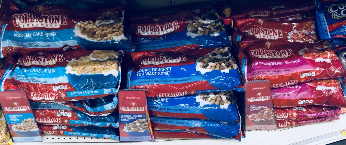 WoodmansFood24's tweet photo. Malt-O-Meal Cereal now has ColdStone ice cream flavors!
 
$5.49 for a 32oz bag!

Flavors:
1. Cookie Doughn’t You Want Some 
2. Our Strawberry Blonde
3. Birthday Cake Remix

#WhileSuppliesLast https://t.co/1XCDChWDJY