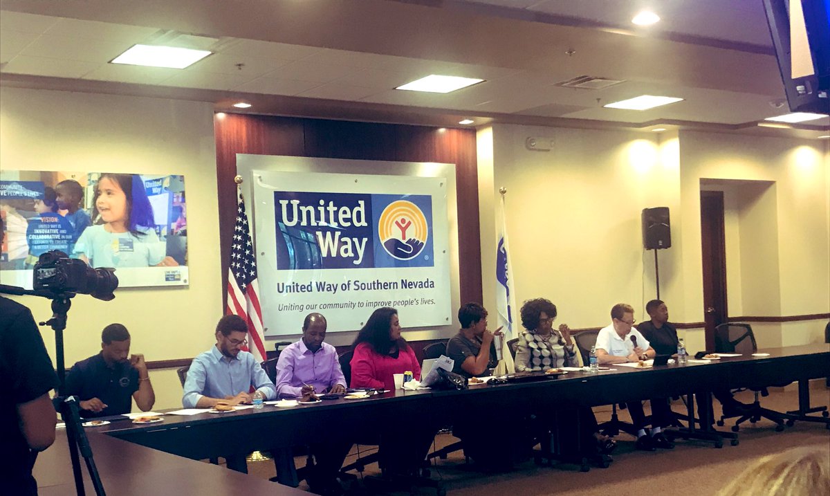 UWSN's tweet image. Great townhall and legislative recap by the Nevada Legislative Black Caucus @NVBLC &amp;amp; @FaithOrganizing. Legislators shared about the successes of the 2019 session and plans to continue moving Nevada forward. #LasVegas #LiveUnited #Community