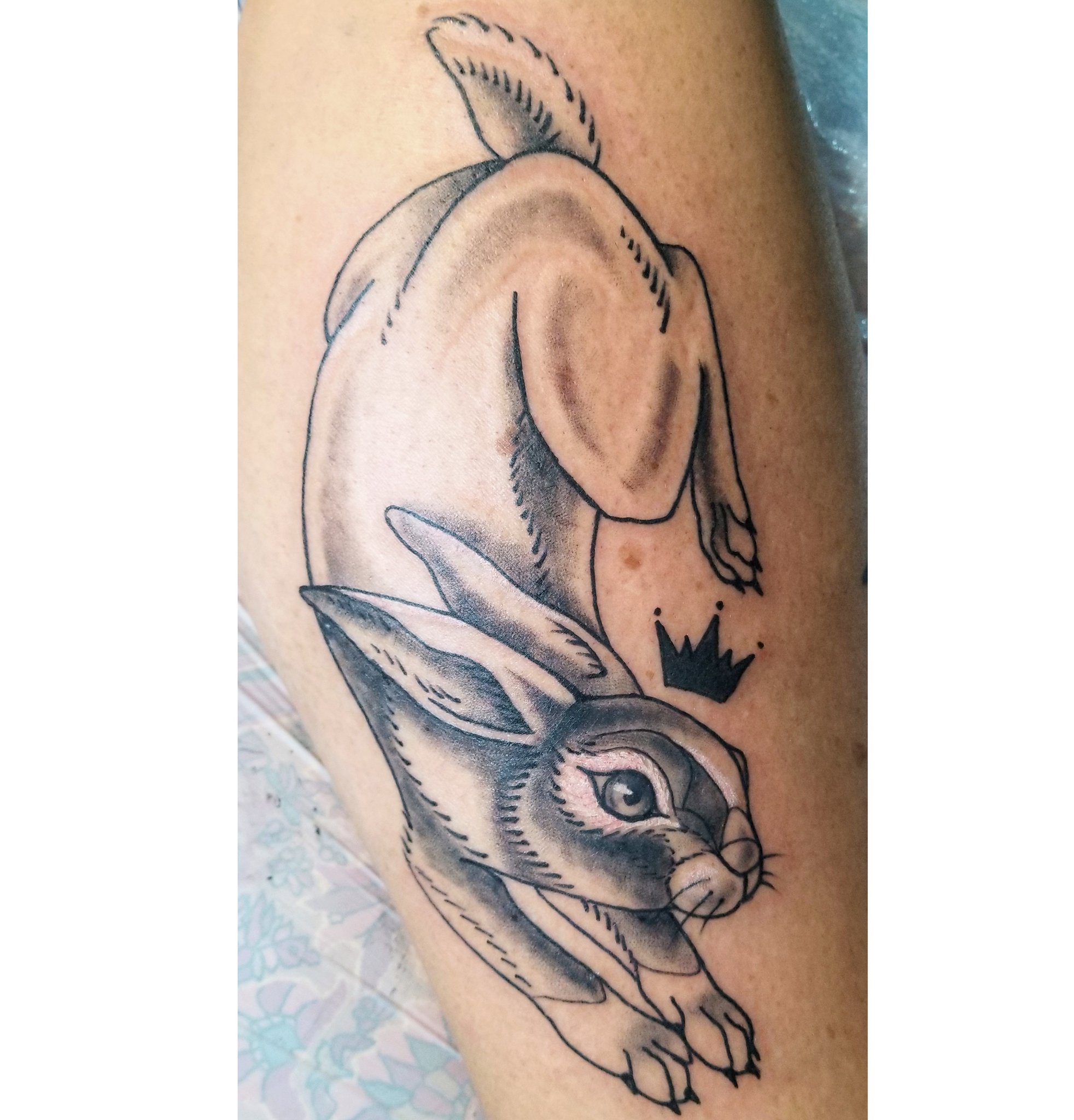 another bunny tattoo by Rienquish on DeviantArt