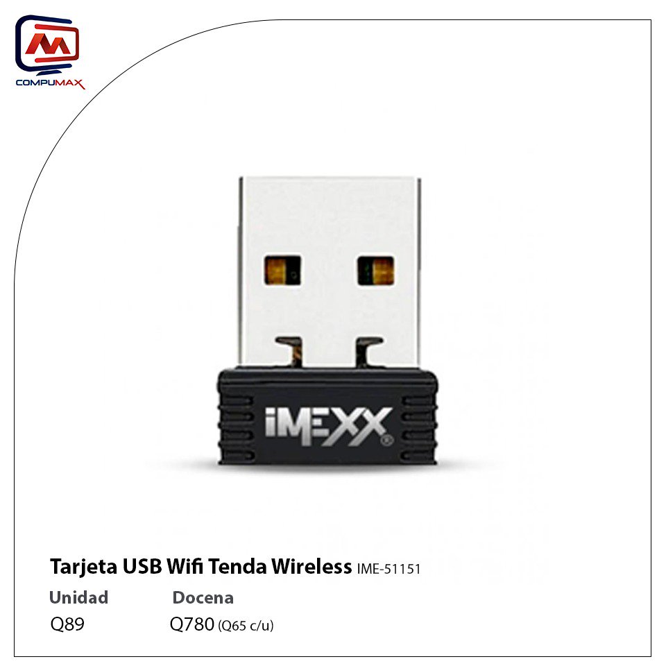 CompuMaxGT's tweet photo. 🔥 Adaptadores WiFi desde Q50
🔥 Adaptadores Bluetooth desde Q55
Visítenos en #PlazaVivar Zona 1, nivel plaza Local 7P en el área de comedores, abierto de domingo a domingo (30 minutos GRATIS de parqueo).
🌐 https://t.co/1NJi8jcLLr
#Bluetooth #Agiler #WiFi #Wireless #CompuMax https://t.co/E5hJZTe7U4