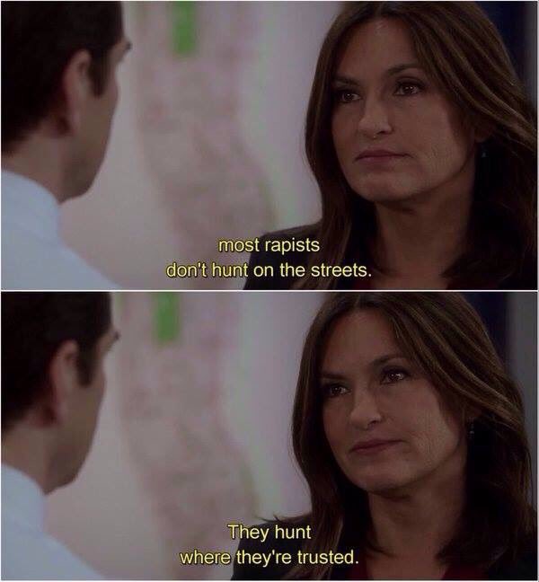 LiveSimplyDee's tweet photo. There will never, in the history of SVU, ever be a more powerful statement than this one. 
#SVU https://t.co/fxCLGWzoHy