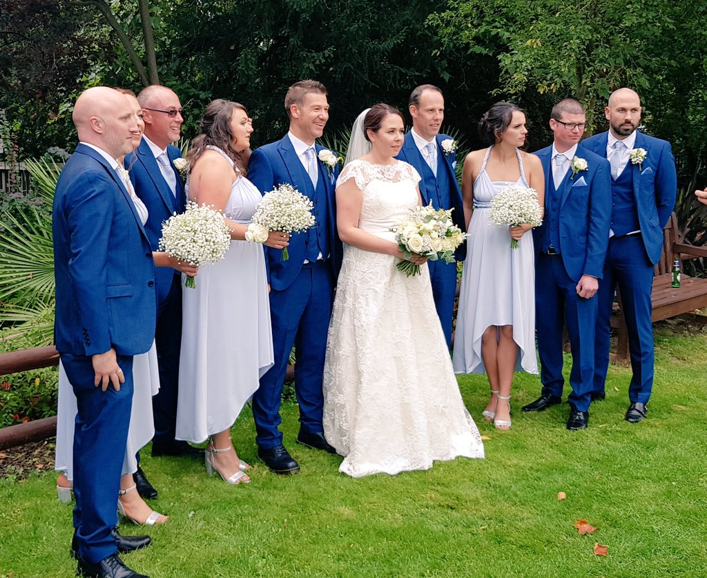 ware_hosp's tweet image. Happy wedding day to the lovely Mr and Mrs Davies! What a great bunch, and what a band! Wishing you both the very best on your special day 😊 @WarePriory