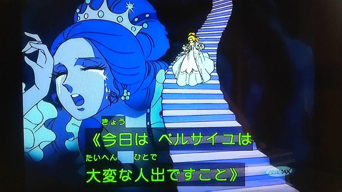 枝 Pa Twitter アニメ専門番組アニマックスで放送中の ベルサイユのばら にまたまたはまり中 笑 字幕も入れて見てるんだけど 私は今まで 今日のベルサイユは と思い込んでいたことに気づく そして このどこまでも続く長い階段 懐かしい