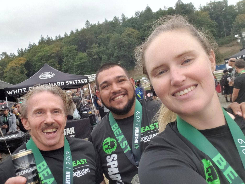 Finished the beast #TeamMarkelyman #spartanrace #SpartanSeattle #spartanwomen