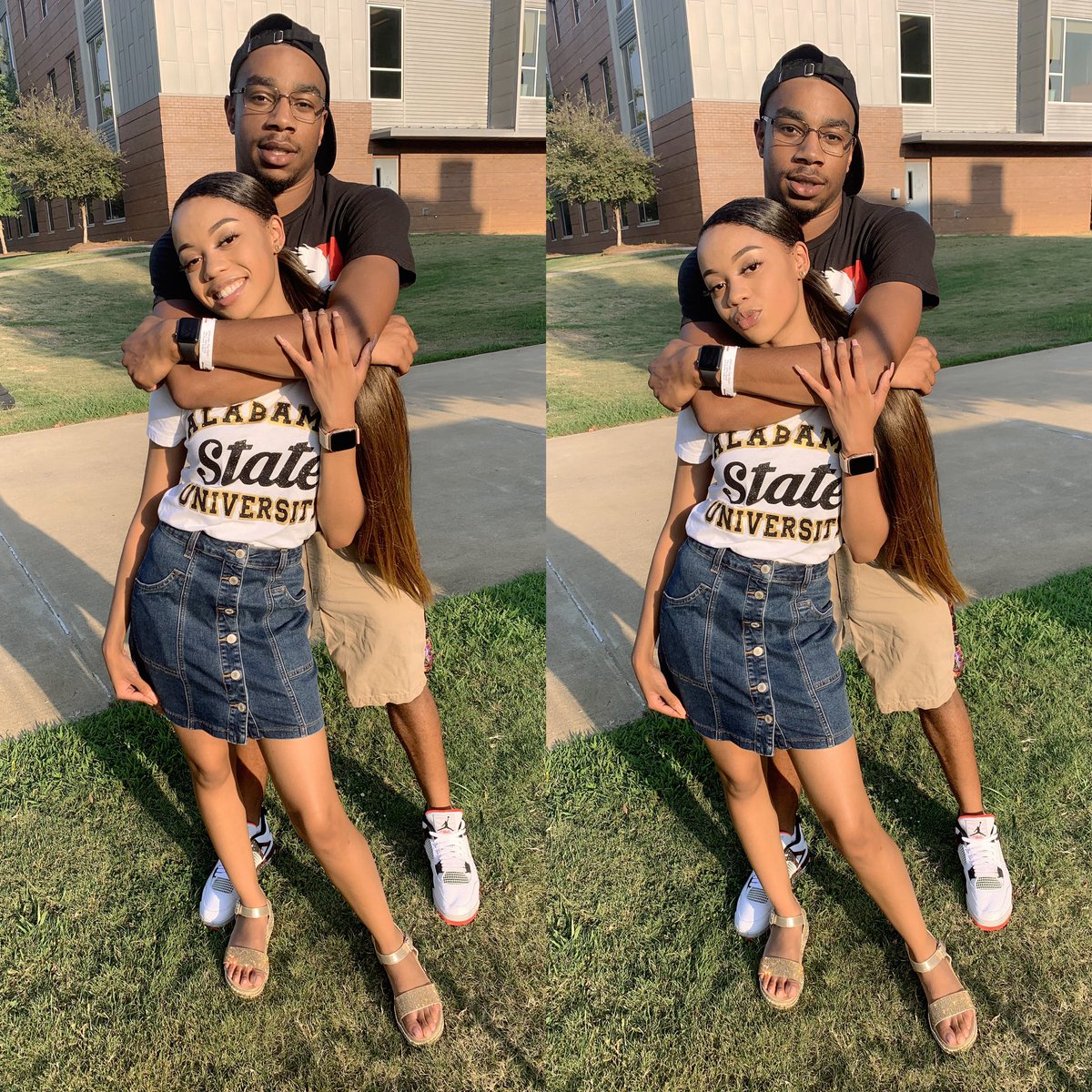 My lover & my best friend 💙 #labordayclassic #myasu