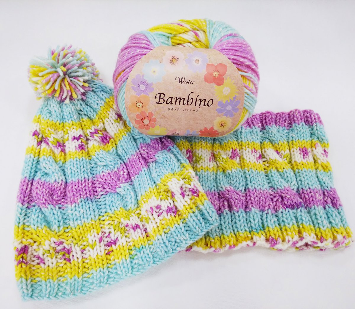 クラフトハート トーカイパレマルシェ西春店 V Twitter 手芸のトーカイ栄nova店から 毛糸 の 新商品 をご紹介 O O ウイスター バンビーノ 全６色 商品ラベルには Qrコードで１玉で編める キッズ帽子 と ネックウォーマー の編み図つき ぜひ編んでみてね