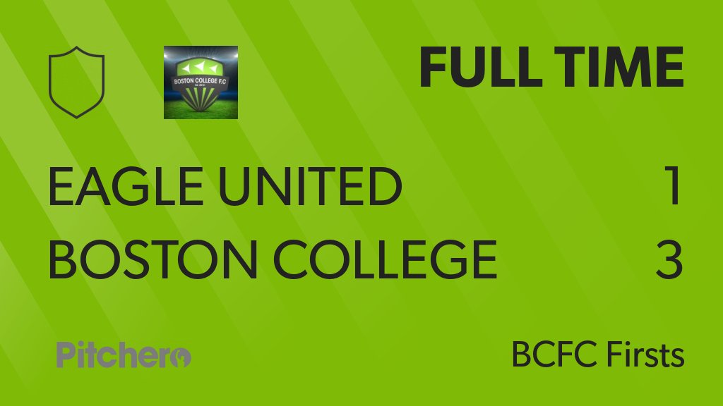 FULL TIME: Eagle United 1 - 3 Boston College
#EAGBOS #Pitchero
pitchero.com/clubs/bostonco…