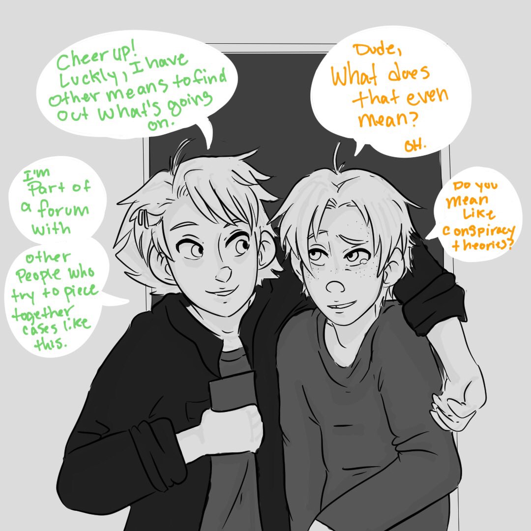 katanachan's tweet photo. COUNTDOWN comic update:
Join the cause to solve the case.
Tweek and Kenny are open for asks!
https://t.co/1qac2HAmfl
#countdowncomic #murdermystery #kennymccormick #tweektweak #craigtucker #comic #digitalart #katdraws #TEGwrite #southpark #interactivecomic #dark #update https://t.co/ToNRgcE8Nb