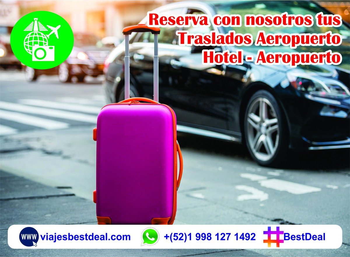 ViajesBestDeal's tweet photo. Planeas visitar pronto #Cancun o la #RivieraMaya ponemos a tus órdenes #Traslados desde y hacia el Aeropuerto. #BestDeal https://t.co/RBPxyLRU2u