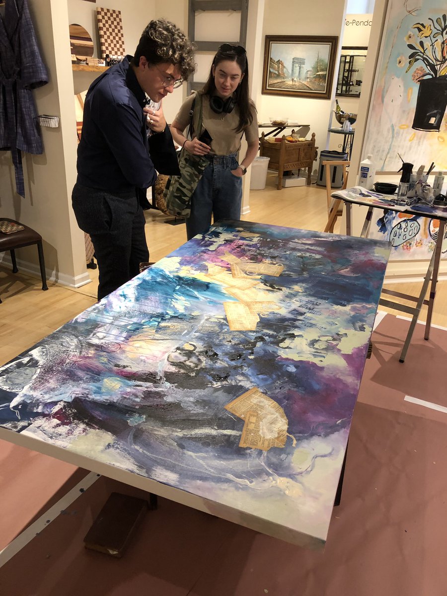 KarenSako's tweet photo. Mixed media painting in progress @FortunateDiaxoveries
#fortunatediscoveries #artcurator #artcurators #ArtLife #GalleryWeekend #lincolnparkchicago #modernartcurator #mixedmedia #JoyKo @RachelJoyceArt #sakostudios #liveart #BigPainting https://t.co/ZXyzZAome3
