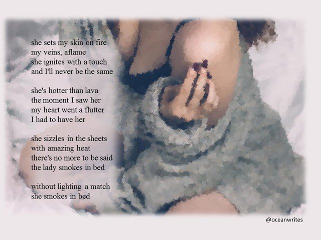 OceanWrites's tweet photo. What else is there to say? #smokinginbed https://t.co/TunyENJgRw