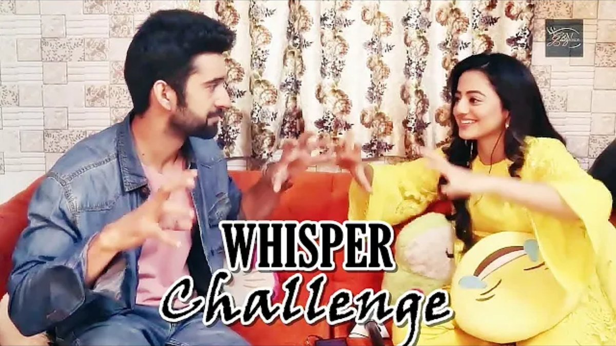 Whisper Challenge segment with <a href="/OfficialHelly7/">HELLY</a> and <a href="/Rajveer__Singh/">Rajveer Singh</a> by <a href="/GlitzVision_USA/">GlitzVision</a> 

Do watch this hilarious segment guys! 

Link: youtu.be/TmMqDxYwOBY

#SufiyanaPyaarMera #SaRoon #HellyShah #RajveerSingh