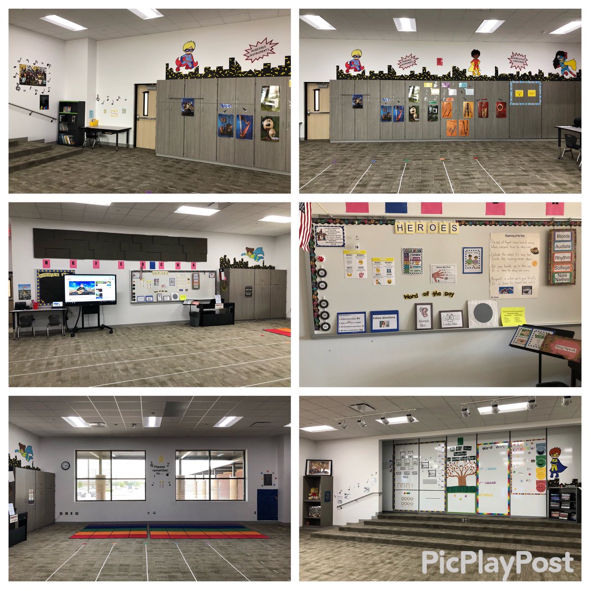 HooverMusic17's tweet photo. So happy to have such a beautiful space to teach our heroes. Can’t wait to see them for their 2nd round of music classes! #BeAHooverHero @HooverCFISD https://t.co/8nd2G6QeOr