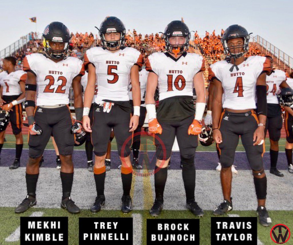 timwalter44's tweet photo. #CAPTAINS @HuttoHS_Fball @Hutto_Hippos #2019Game2 #HuttoVersusLibertyHill #MekhiKimble #TreyPinnelli #BrockBujnoch #TravisTaylor @almighty_mjk @TreyPinnelli @brock_bujnoch #BandOfBrothers #Family https://t.co/B30vCrlaLN
