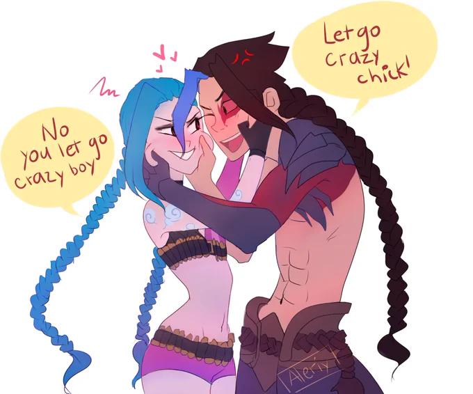 [Commission] Kayn &amp; Jinx 