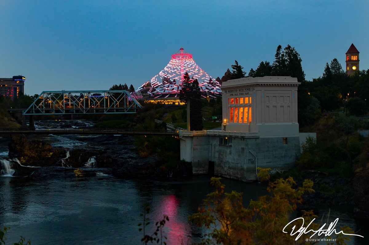 There’s so many reasons to love Spokane! Our newly renovated Pavilion in Riverfront Park is another one to add to the list!

This is the view during blue hour from the Cable Bridge looking east in @riverfrontspokane.

#LoveSpokane #Spokane #yourtake