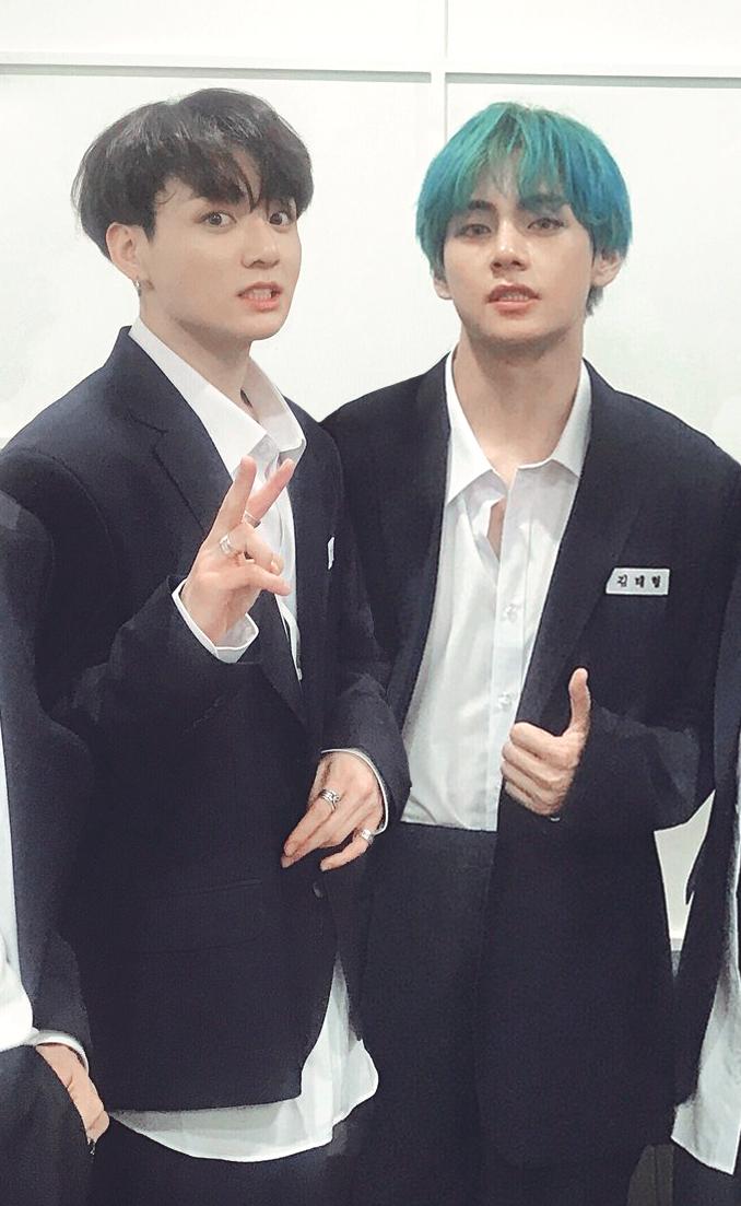 Or when they just stand next to each other #taekook