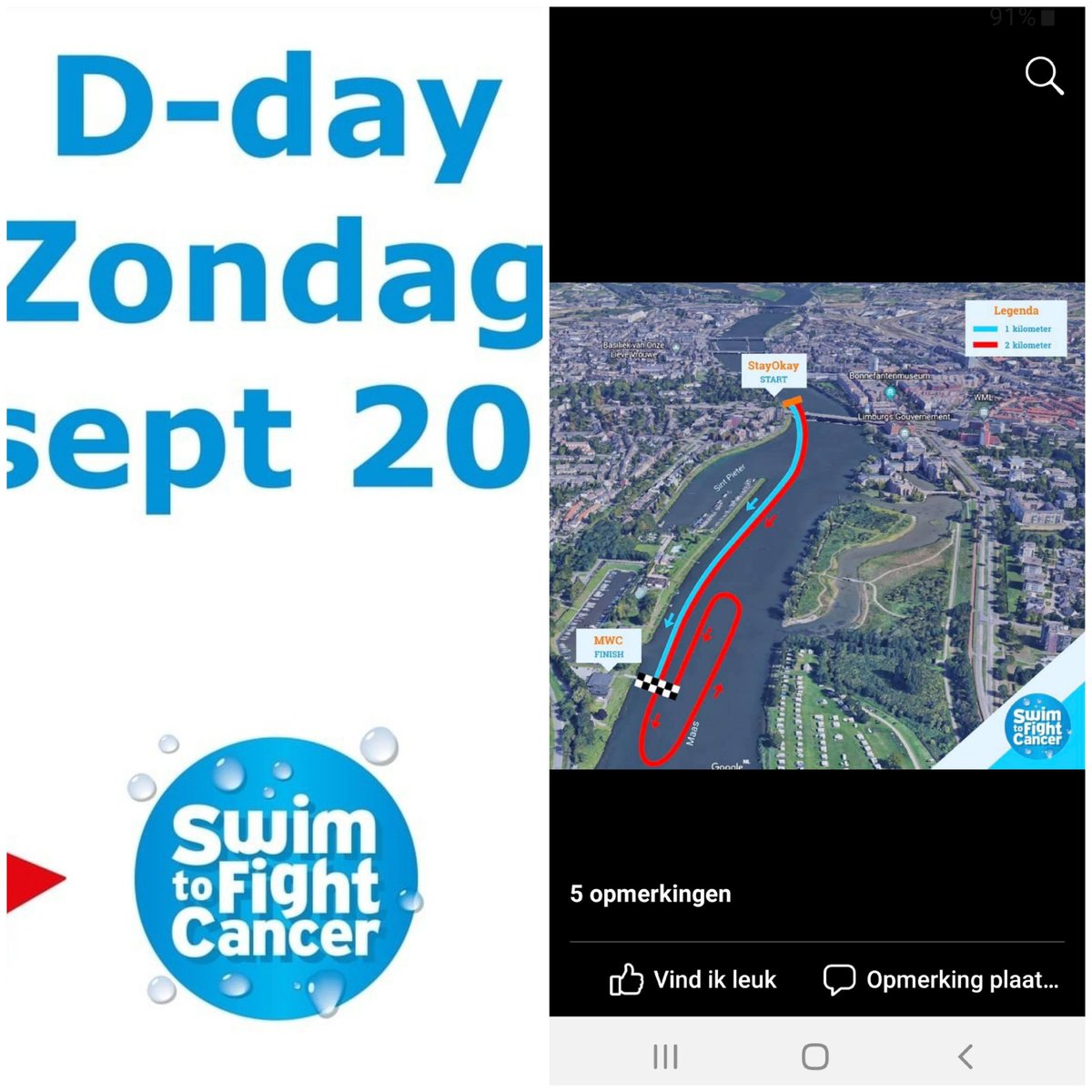 Vandaag is het zover, 12:00 U gaan de eerste zwemmers van de 2 km te water, allemaal heel veel succes!!