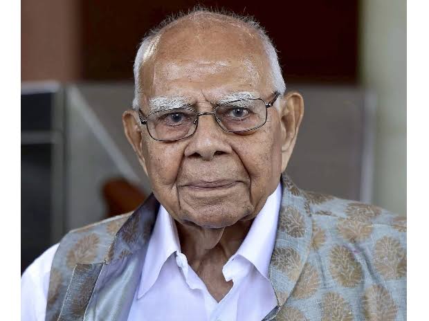 neutralviewmeg's tweet photo. Veteran lawyer Ram Jethmalani passes away at his residence in Delhi. He was 95 years old. https://t.co/M8m49I5t8l