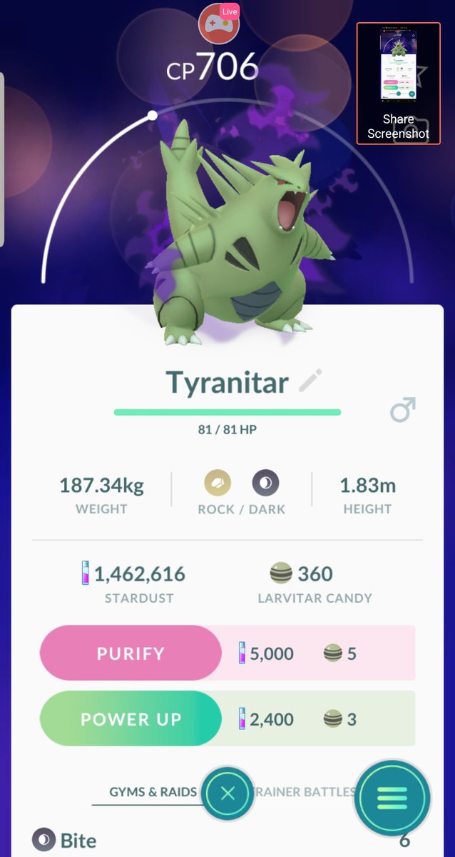 Omnisek's tweet photo. Omfg!! Amazing time Tonight!๐๐๐ฅ Clapped both versions in one #stream let's gooo!!!
#OmniSqwad
#pokemongo
#shadowtyranitar
#contentcreators
@BlazedRTs
@SGH_RTs
@SupStreamers https://t.co/NDt5T4qPWP