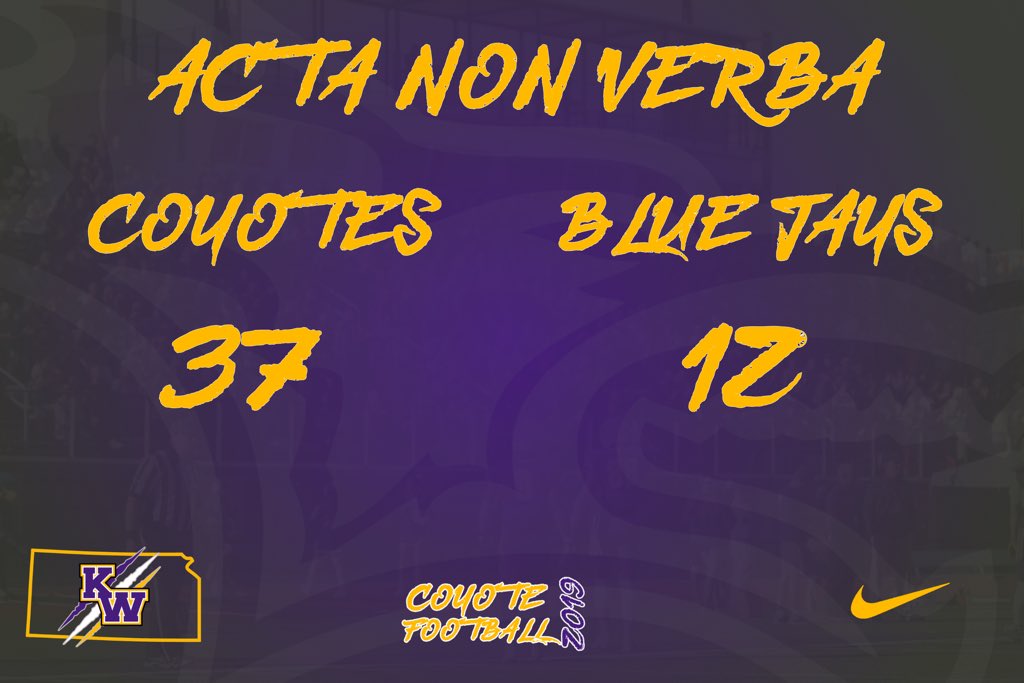 HendricksonILL's tweet image. ⚠️⚠️KWU &amp;amp; SALINA⚠️⚠️

Your 2019 Coyotes are 2-0.

Since opening Graves Family Sports Complex at Bissell Field in 2015 our home record is now 23-2!

🔥🔥🔥