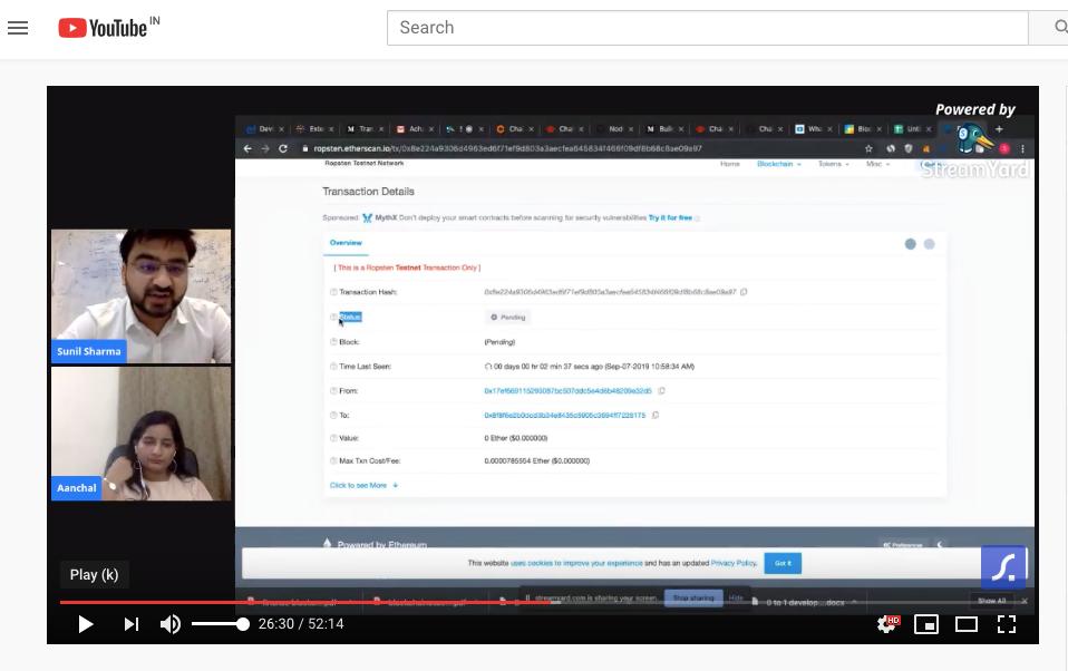 squadx_io's tweet photo. Thanks to all who attended the #webinar &amp; making it a success. #Highlights 

@sharmasunil8114  demonstrated Blockchain through google sheet addon https://t.co/G8TVZT2amo

@Aanchal_Thakur1 explained the benefits of Blockchain upskilling for Finance professionals. https://t.co/PE4lyF5BVF