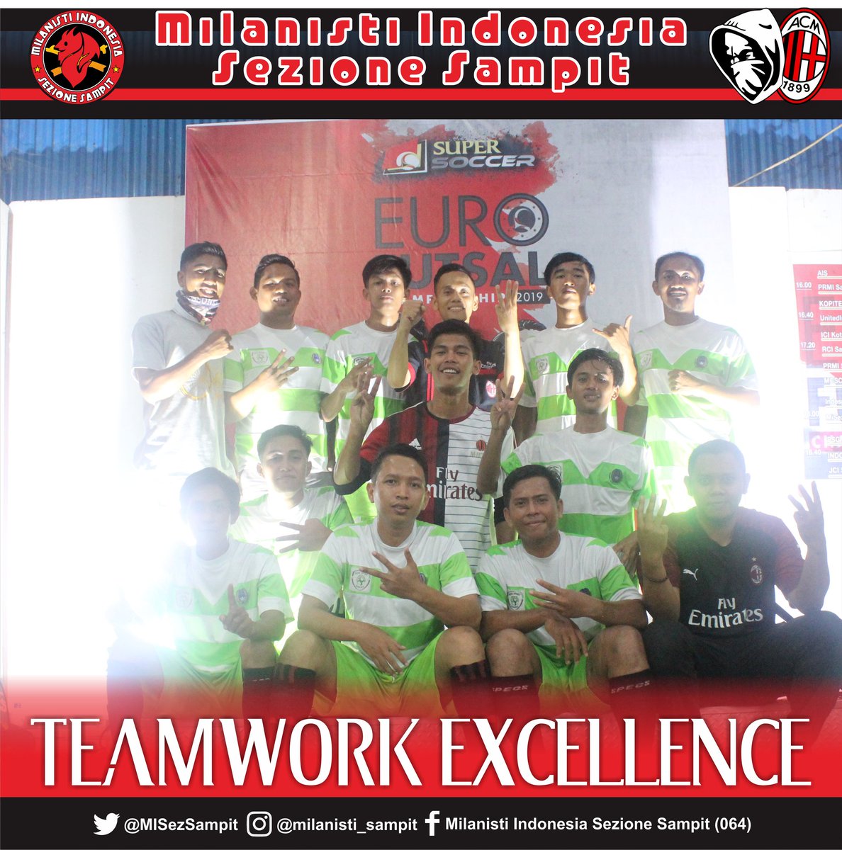 MISezSampit's tweet photo. Skuadra #MISezSampit di event Euro Futsal Championship tahun 2019 ini yang berlangsung 7 September 2019 dikota sampit CC @MilanistiOrId 

#ForzaMilan 🔴⚫💪 https://t.co/OPN7Uu35KH
