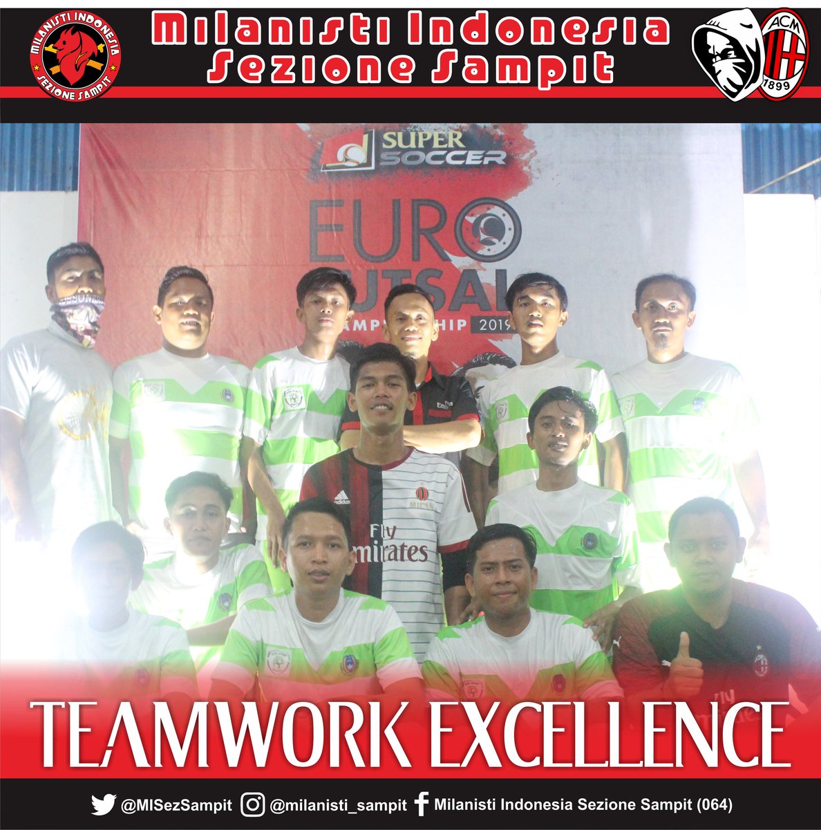 Skuadra #MISezSampit di event Euro Futsal Championship tahun 2019 ini yang berlangsung 7 September 2019 dikota sampit CC <a href="/MilanistiOrId/">Milanisti Indonesia</a> 

#ForzaMilan 🔴⚫💪