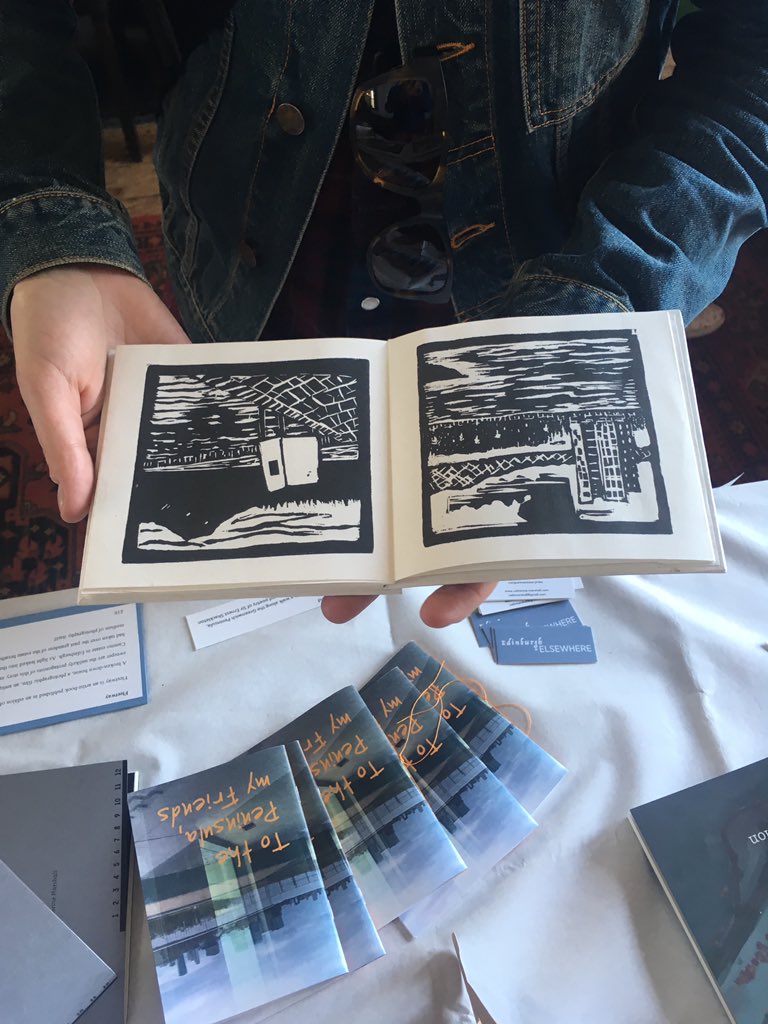 EdinAndElse's tweet photo. Looking forward to meeting more lovely people today at #artistbookmakers fair @DalriadaBar1 @artwalkporty @seeyouelsewhere #portobello come and say hello :) @etherwaves https://t.co/w19FRaggvj