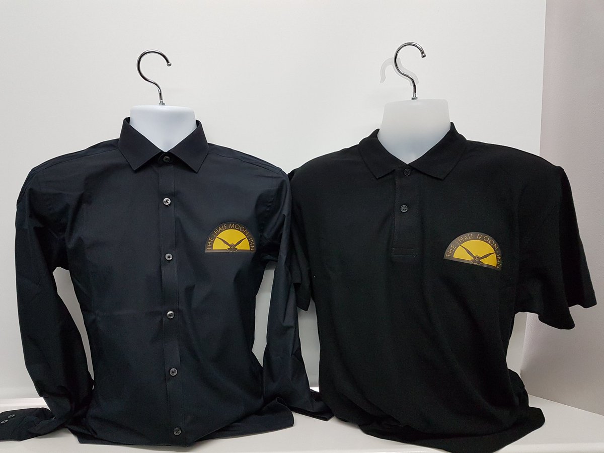 Printed Dress Shirts printed here. 
#Printing #printedclothing #smartdress #russell #bistro #resturant