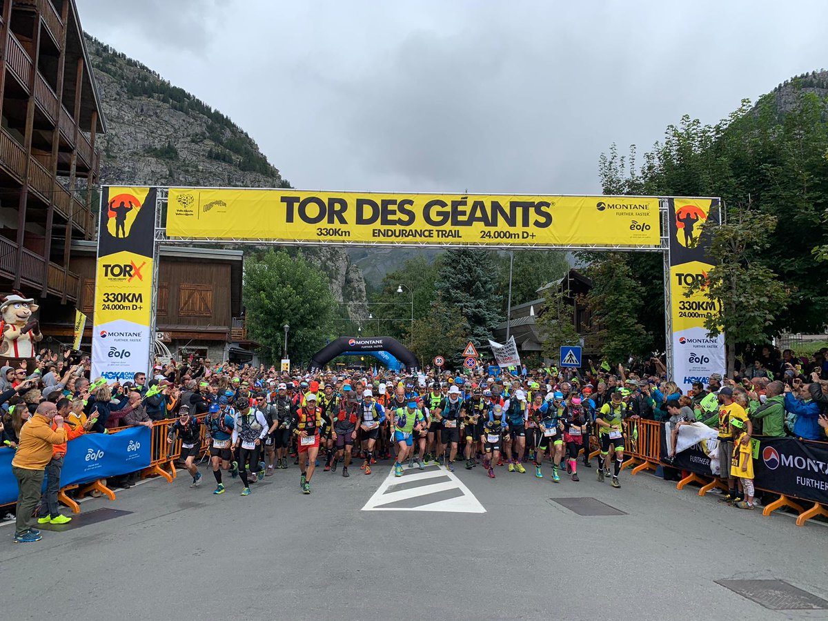 L'assessore <a href="/BaccegaMauro/">Mauro Baccega</a> alla partenza del #TordesGeants per il saluto del Governo regionale alla straordinaria competizione che da dieci anni porta l'immagine delle montagne della Valle d'Aosta nel mondo Un grazie agli organizzatori e ai tanti volontari che lo rendono possibile