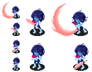 ω｀)っ【完成版】クリスドット絵その1(闇の世界の器) いつもの副産物