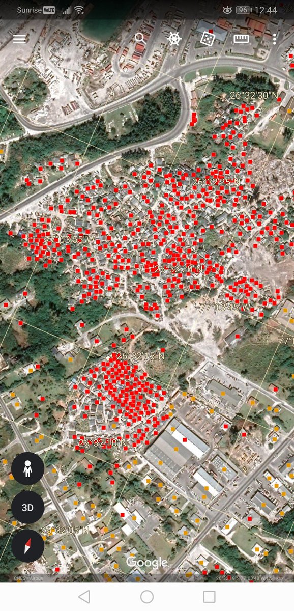 #MarshHarbour by @CopernicusEMS  red buildings destroyed,orange damaged.