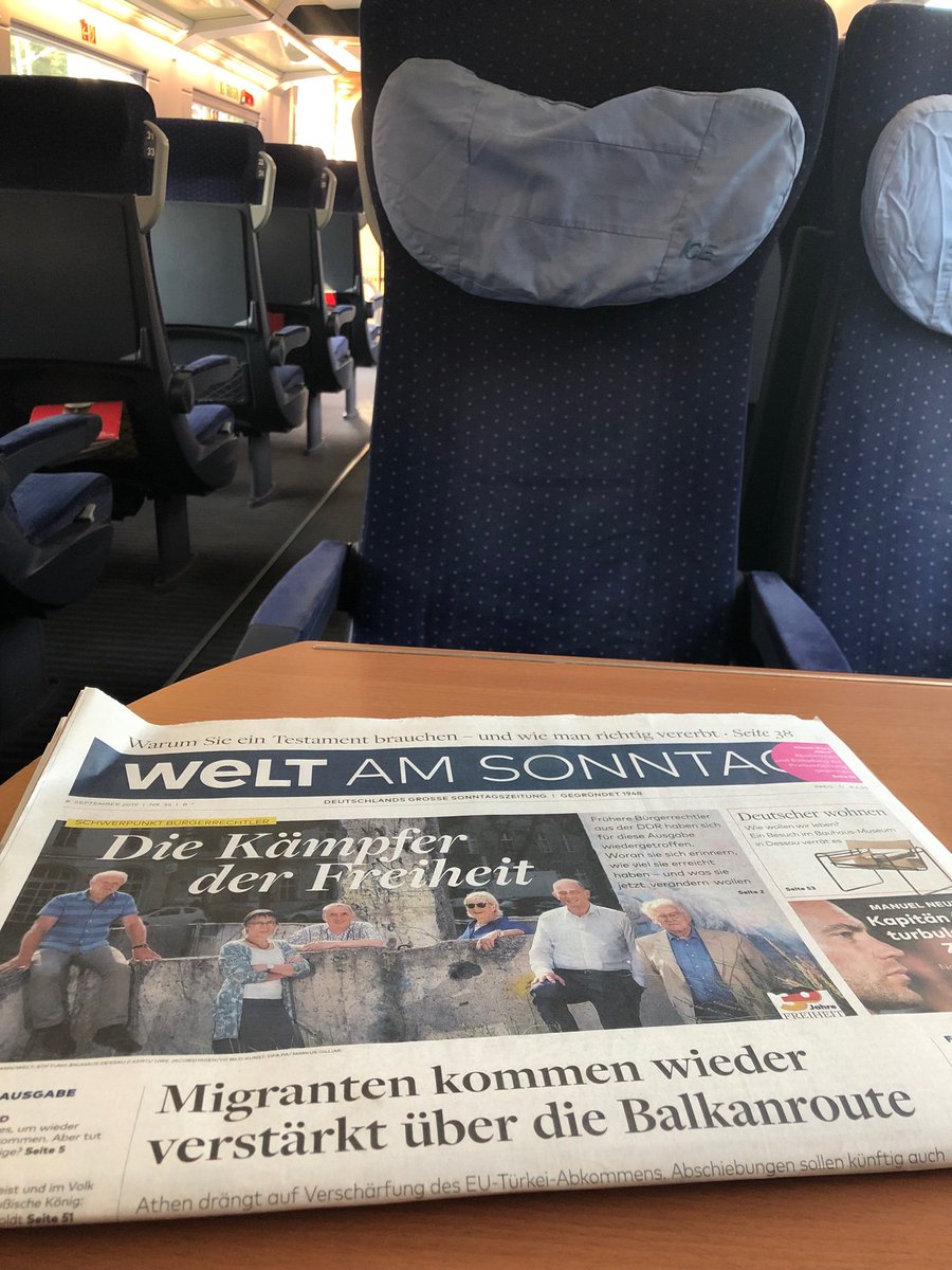 Zugfahrten vergehen schneller mit #WeltamSonntag