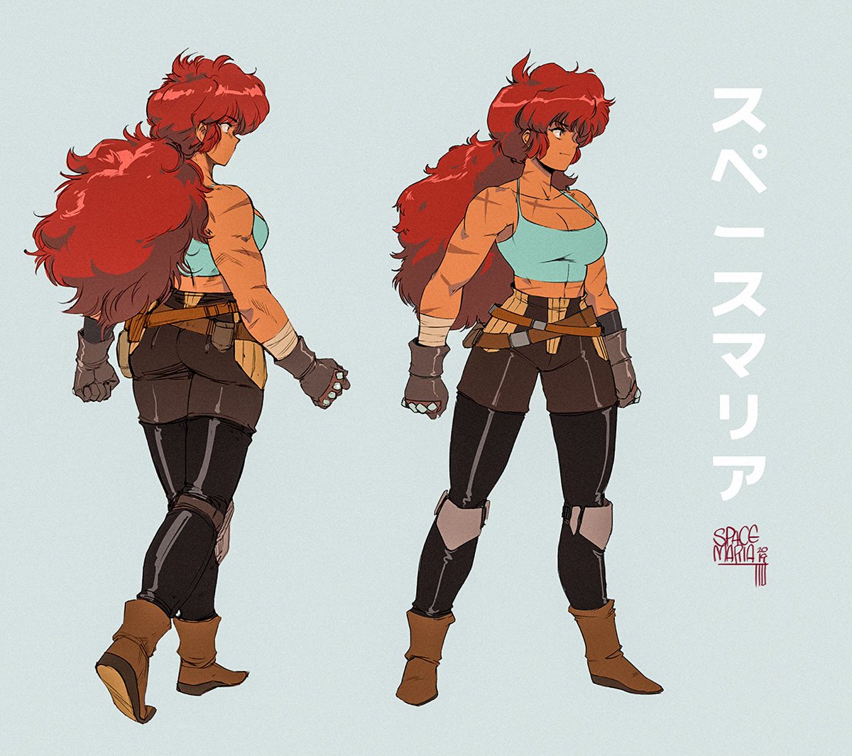 ArtStation  Character Design Reina Turnaround
