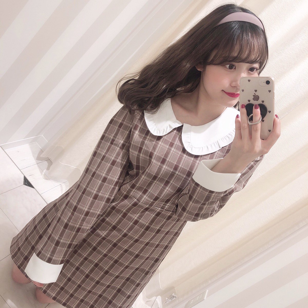 Evelyn 天王寺店 フリル襟チェックop Evelynらしい丸襟にフリルがついた 可愛いが詰まったワンピース Brown Checkで 一気に秋らしくなりますよ 大人気シューズも再入荷しております この機会に是非ご来店下さいませ Staff 152cm T Evelyn 天王寺店 フリル襟チェックop Evelynらしい丸襟にフリルがついた 可愛いが詰まったワンピース Brown Checkで 一気に秋らしくなりますよ 大人気シューズも再入荷しております この機会に是非ご来店下さいませ Staff 152cm T