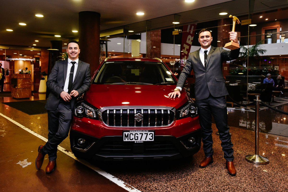 The final results are in! Congrats to Ethan & Sam the winners of the People's Choice 2019! 🧡 Enjoy your drive home in your brand new Suzuki S-CROSS Prestige guys! 🙌 #YeahTheBoyz